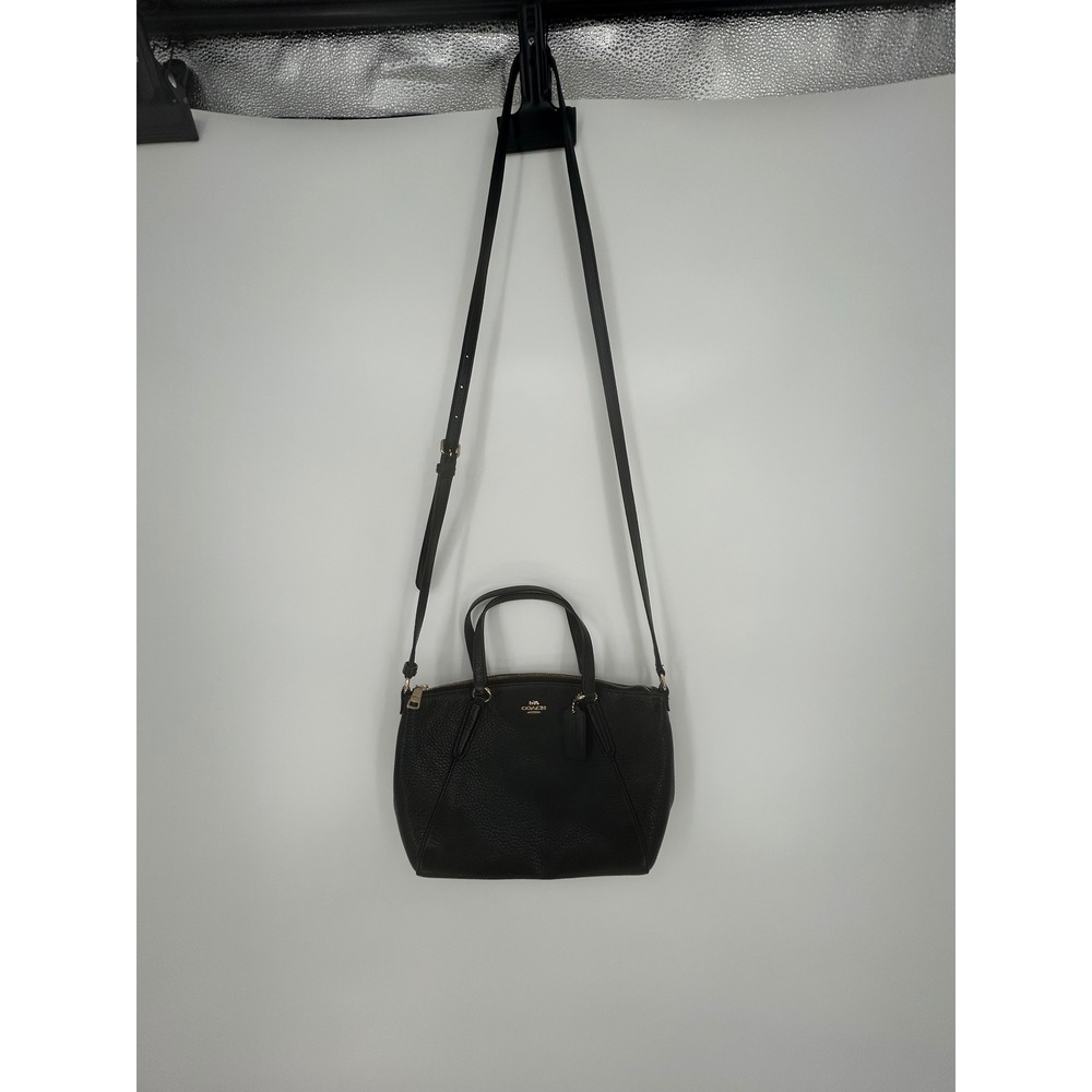 Coach Black Pebble Leather Small Kelsey Satchel- Minimalist Classic - Picture 7 of 10